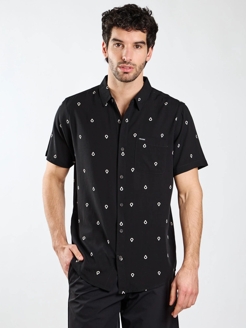 CAMISA MC VANDAL NEGRO HOMBRE VOLCOM - 1