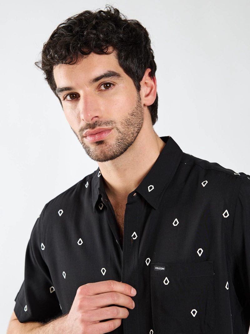 CAMISA MC VANDAL NEGRO HOMBRE VOLCOM - 4