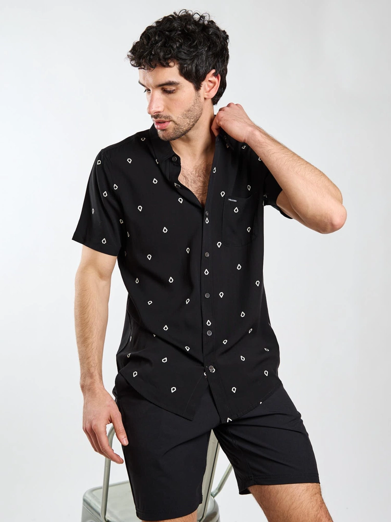 CAMISA MC VANDAL NEGRO HOMBRE VOLCOM - 7