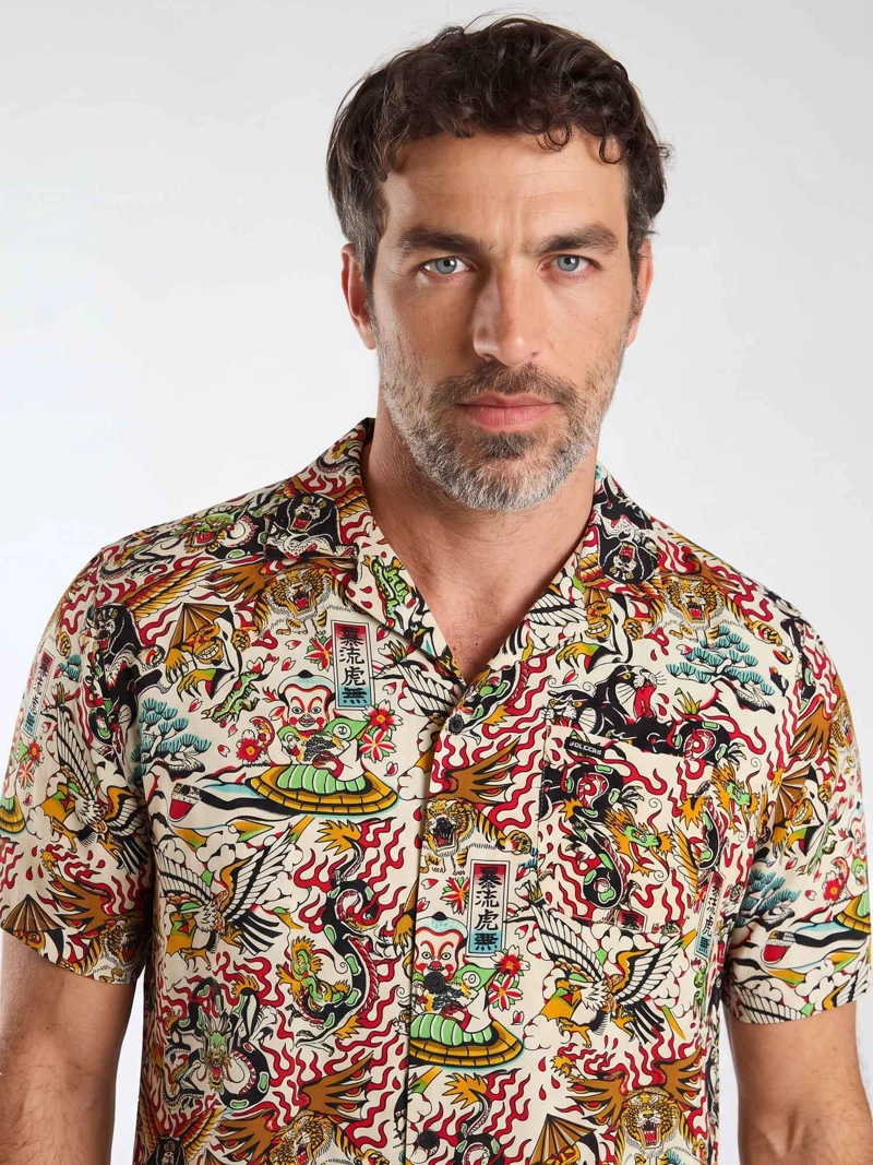 CAMISA MC PRIME MULTICOLOR HOMBRE VOLCOM - 4