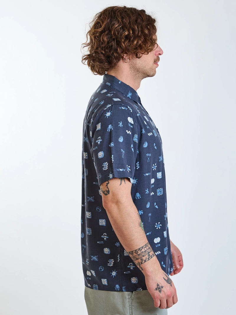 CAMISA MC STONED MULTICOLOR HOMBRE RUSTY - 3