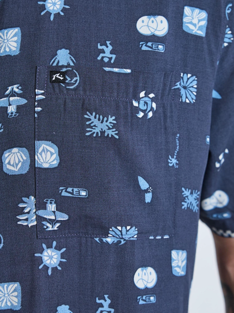 CAMISA MC STONED MULTICOLOR HOMBRE RUSTY - 5