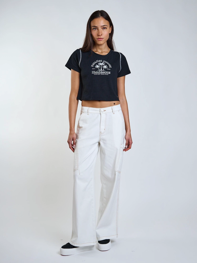 PANTALON FUNKY BLANCO MUJER MAUI AND SONS - 7