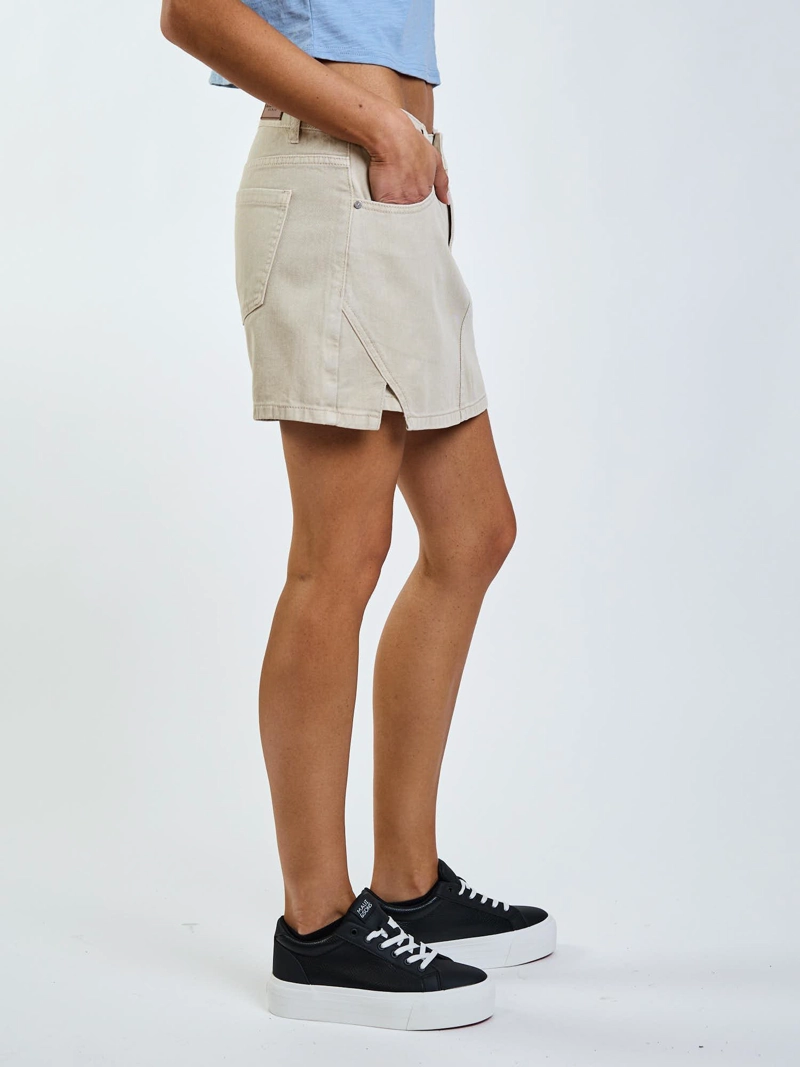 FALDA SHORT TIDAL BEIGE MUJER MAUI AND SONS - 2