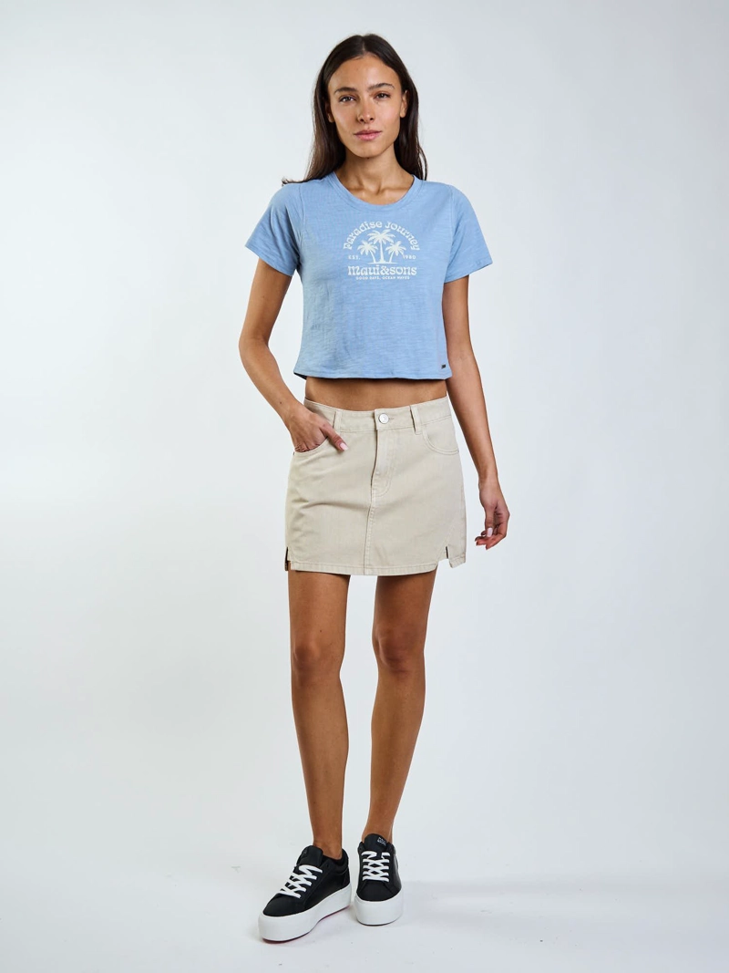 FALDA SHORT TIDAL BEIGE MUJER MAUI AND SONS - 7