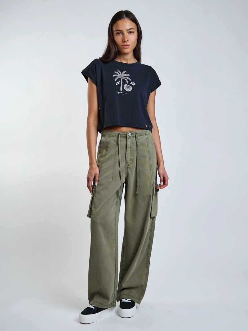 PANTALON SPLASH VERDE MUJER MAUI AND SONS - 7