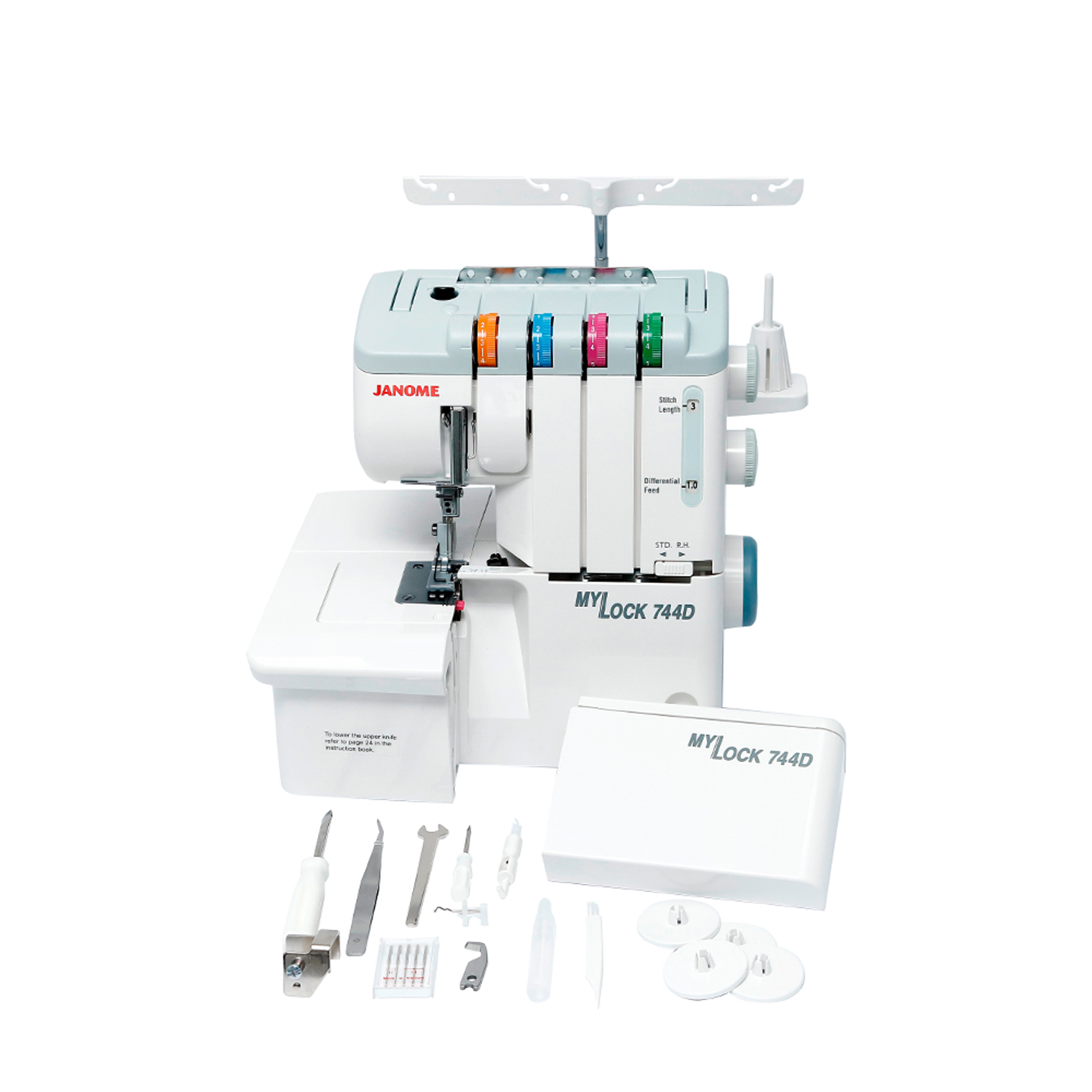MAQUINA OVERLOCK JANOME 744D - 5