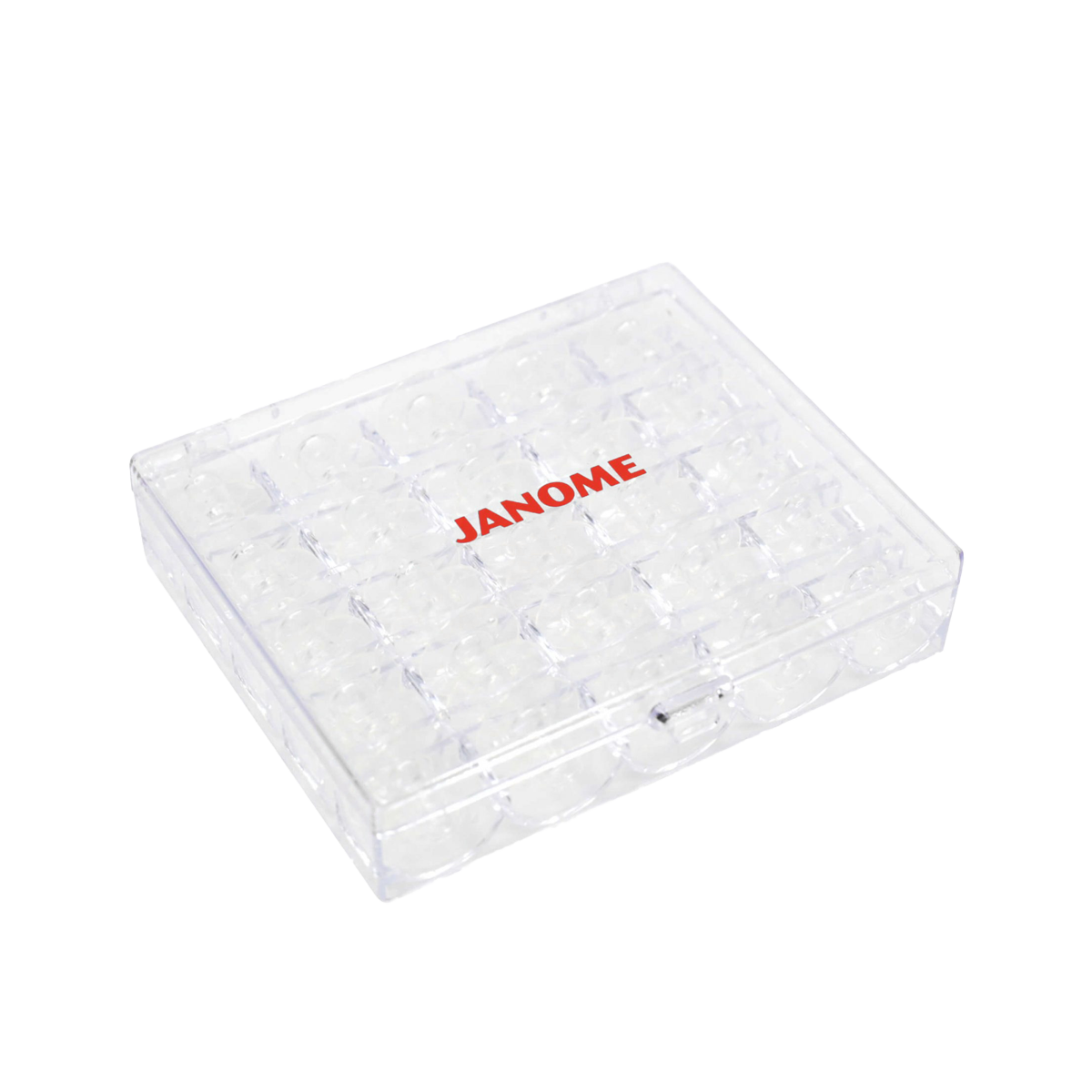 CARRETES TRANSPARENTES CAJA 25 UNID. JANOME ORIGINAL - 1