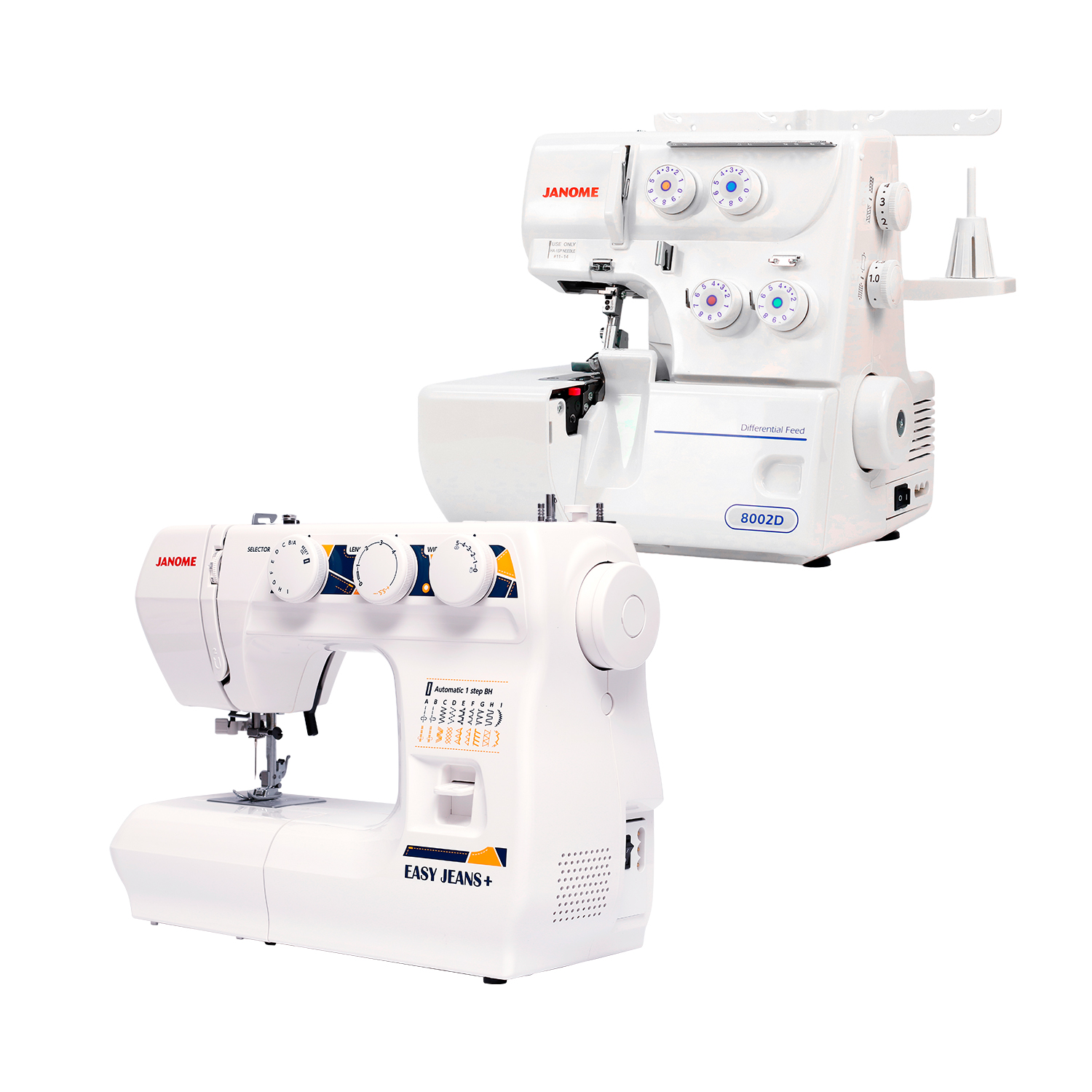 PACK MAQUINA DE COSER EASY JEANS + - OVERLOCK MYLOCK 8002D - 2