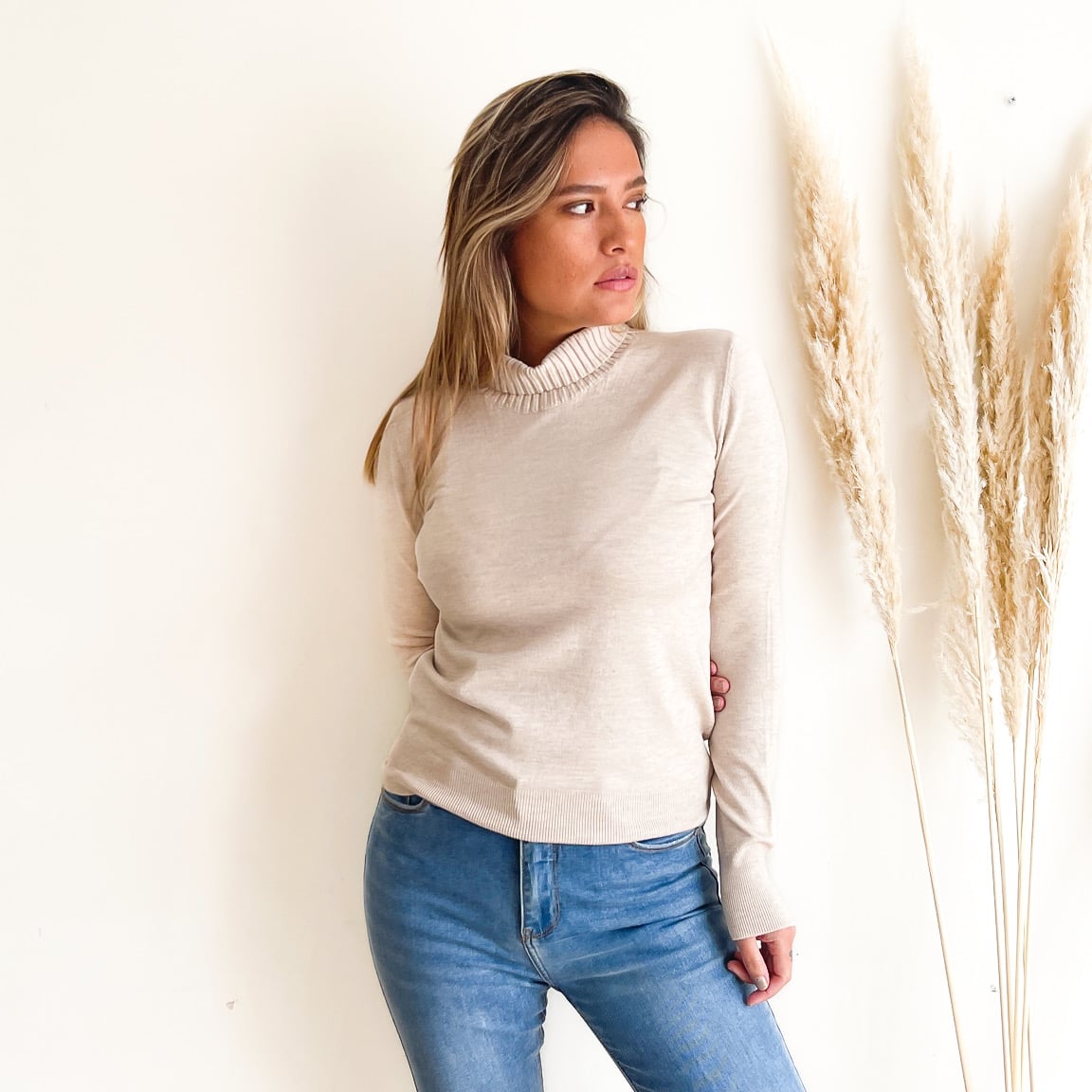 SWEATER MUJER HIPSY BÁSICO DISEÑO NOA COLORES - 3