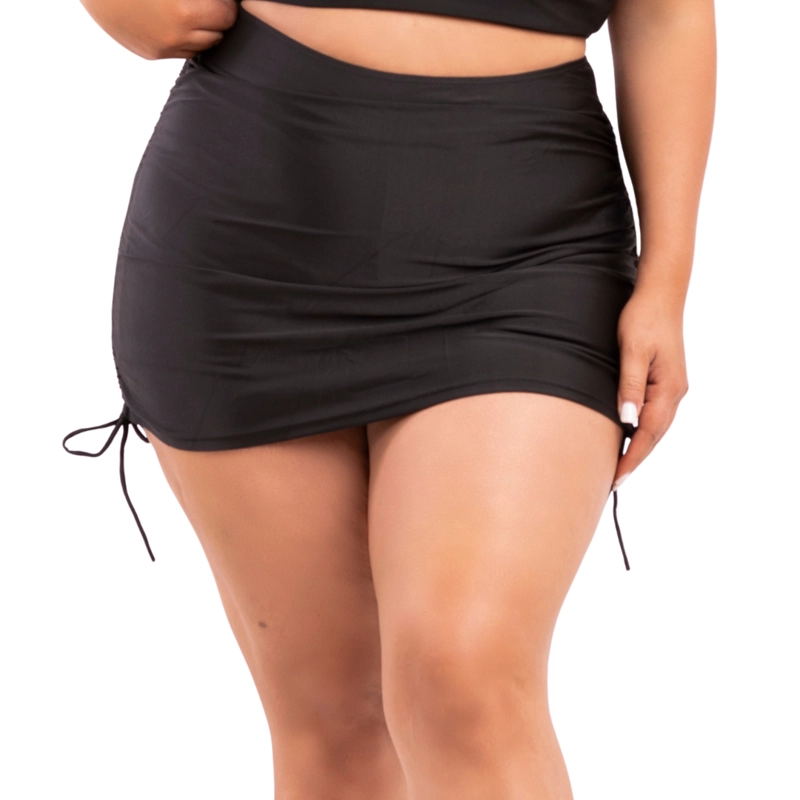 FALDA SHORT MUJER HIPSY FALDA STRAPS STRAPS TIRO ALTO TRAJE DE BAÑO - 4
