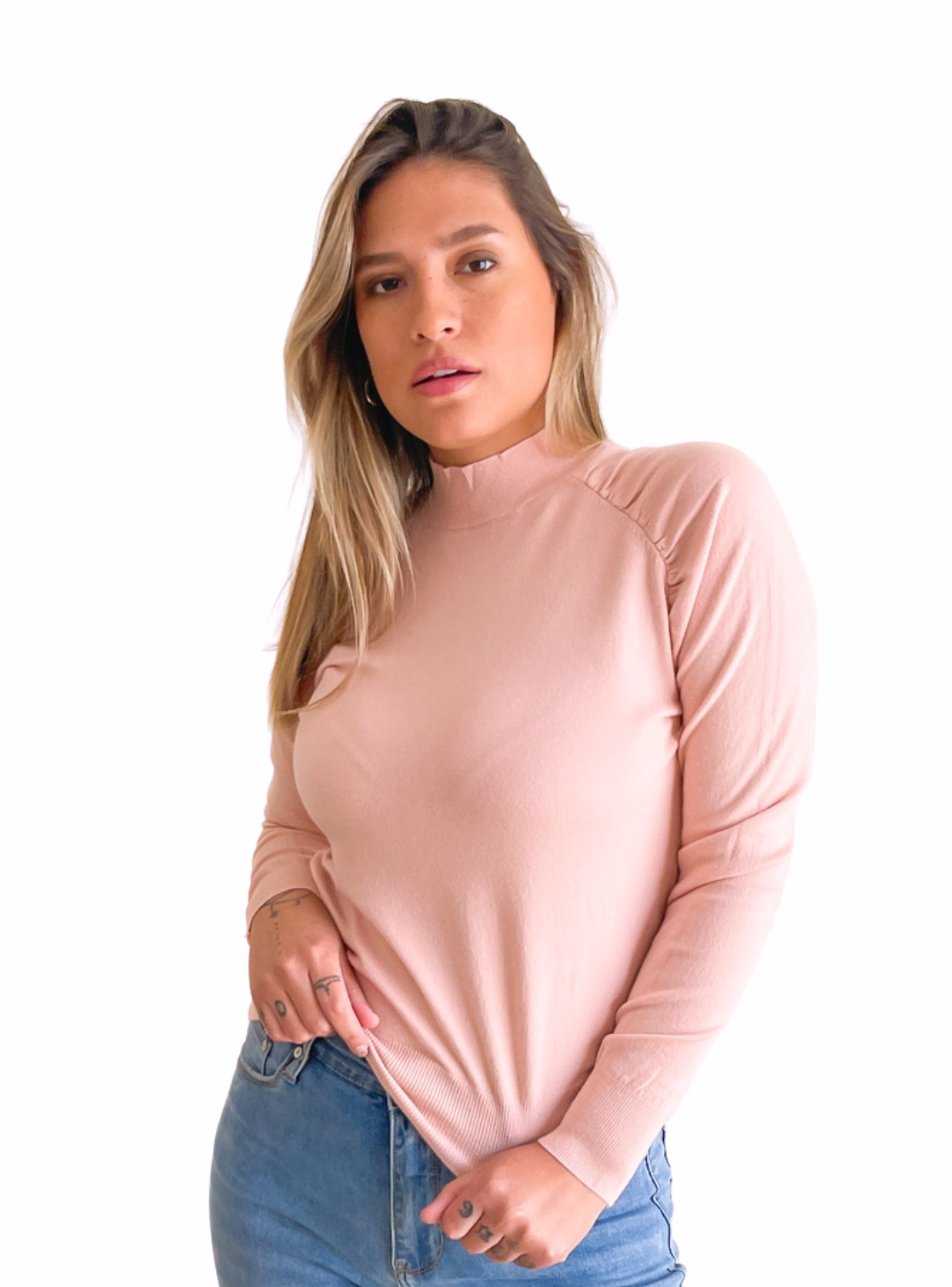 SWEATER CUELLO MEDIO MELISA COLORES - 1