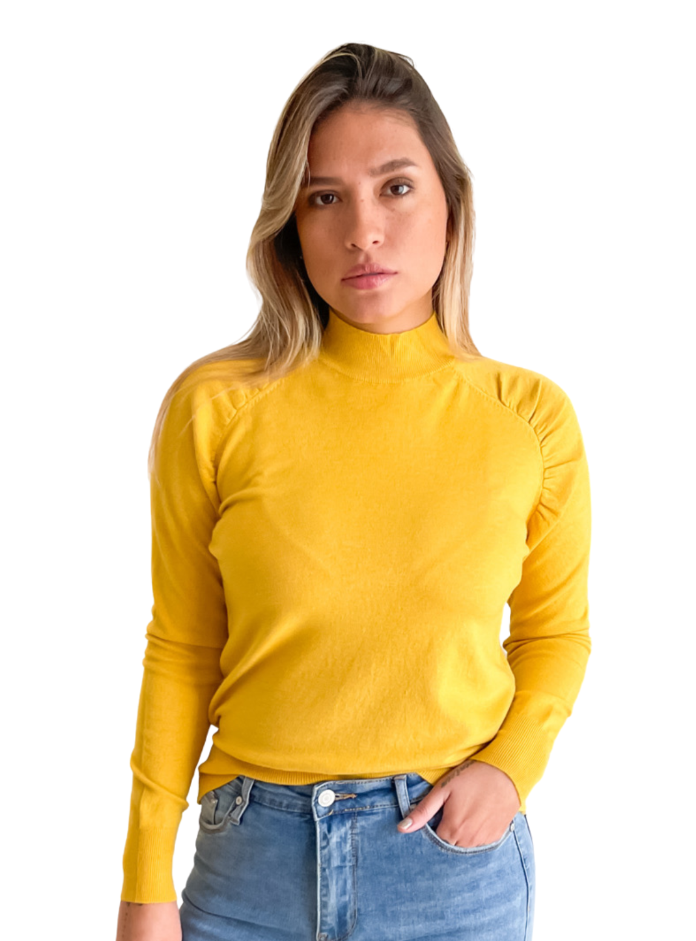 SWEATER CUELLO MEDIO MELISA COLORES - 1