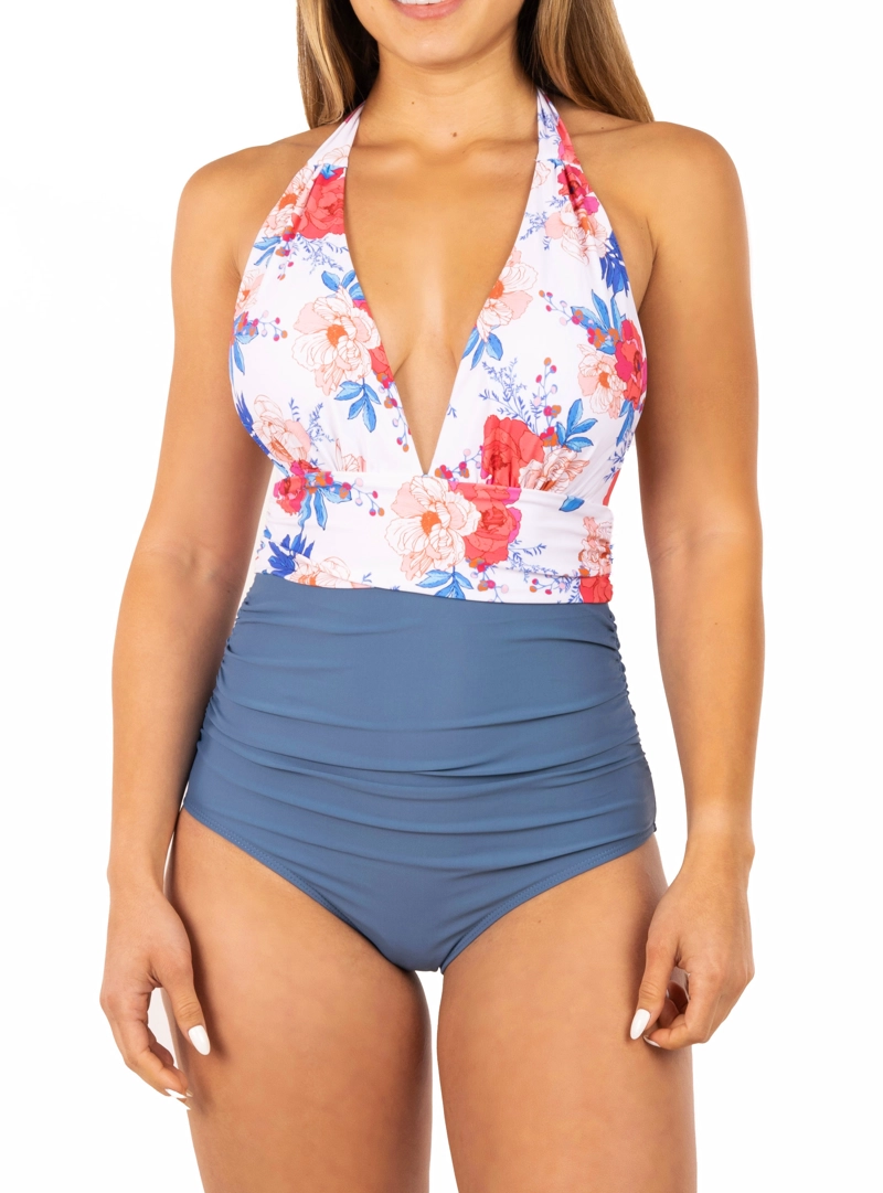 TRAJE DE BAÑO MUJER HIPSY HALTER ESCOTE COLORES - 3