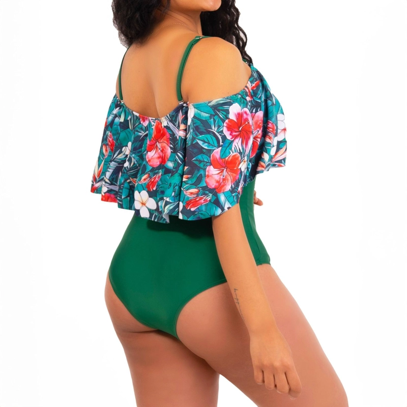 TRAJE DE BAÑO ENTERO MUJER LIZ VERDE - 2