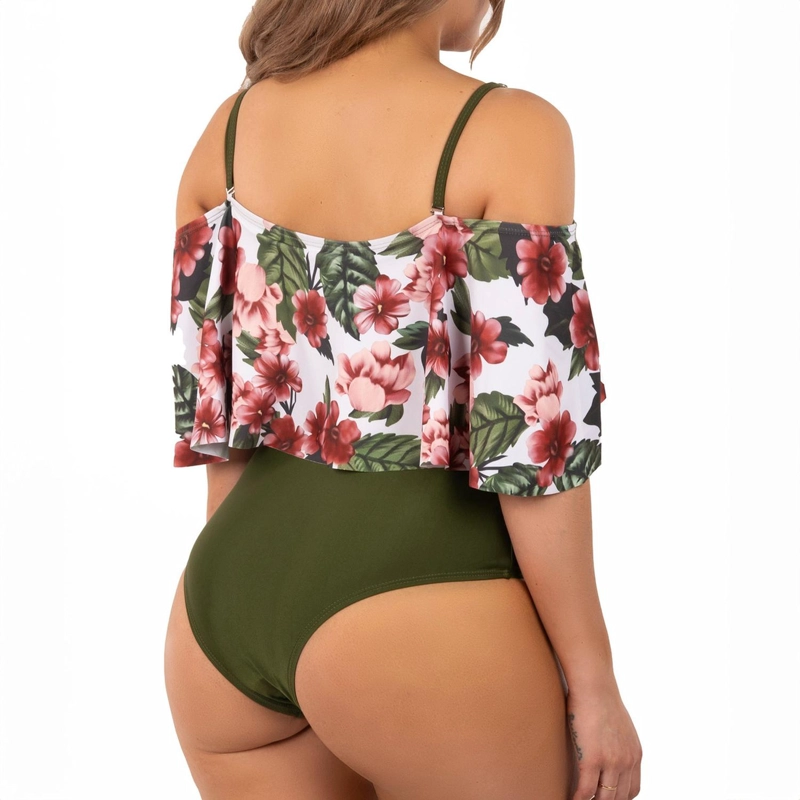 TRAJE DE BAÑO ENTERO MUJER LIZ VERDE - 2