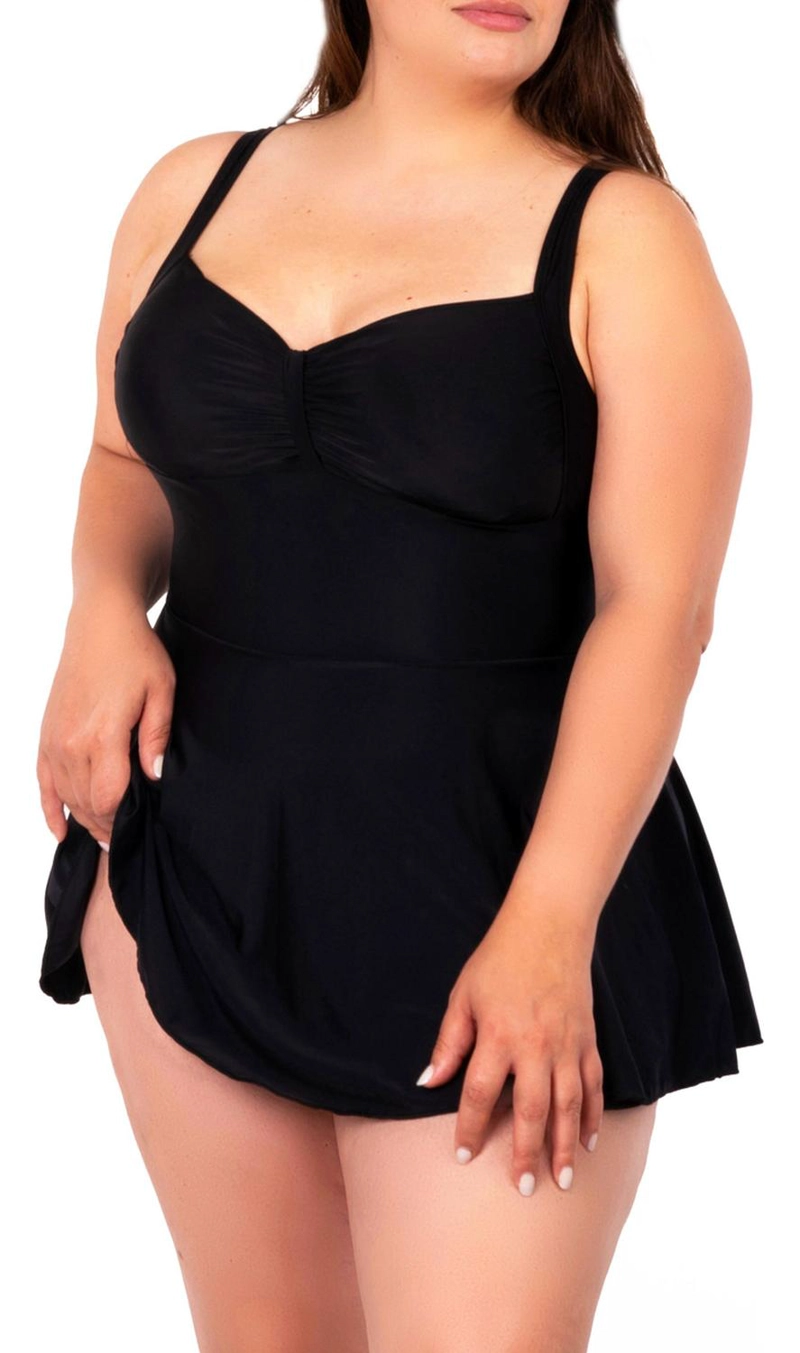 TRAJE DE BAÑO VESTIDO NEGRO - 2