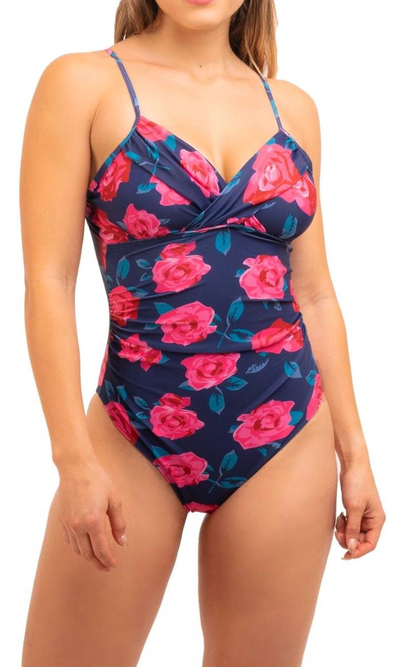 TRAJE DE BAÑO MUJER HIPSY BASIC ESCOTE V VARIEDAD ESTAMPADOS - 2