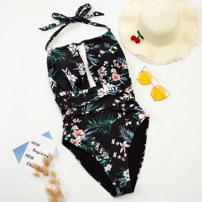 TRAJE DE BAÑO MUJER HIPSY LUNA FLORAL LUNA NEGRO FLORAL - 1