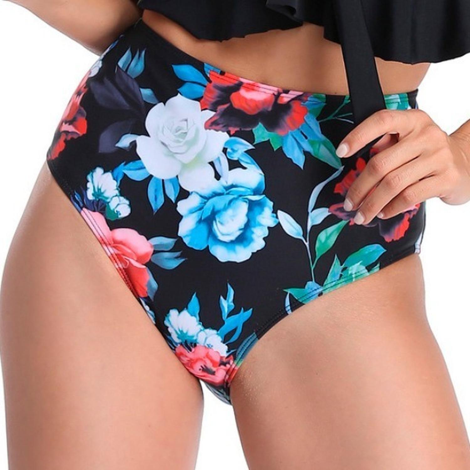 PARTE DE ABAJO BIKINI TIRO ALTO FLORAL - 2