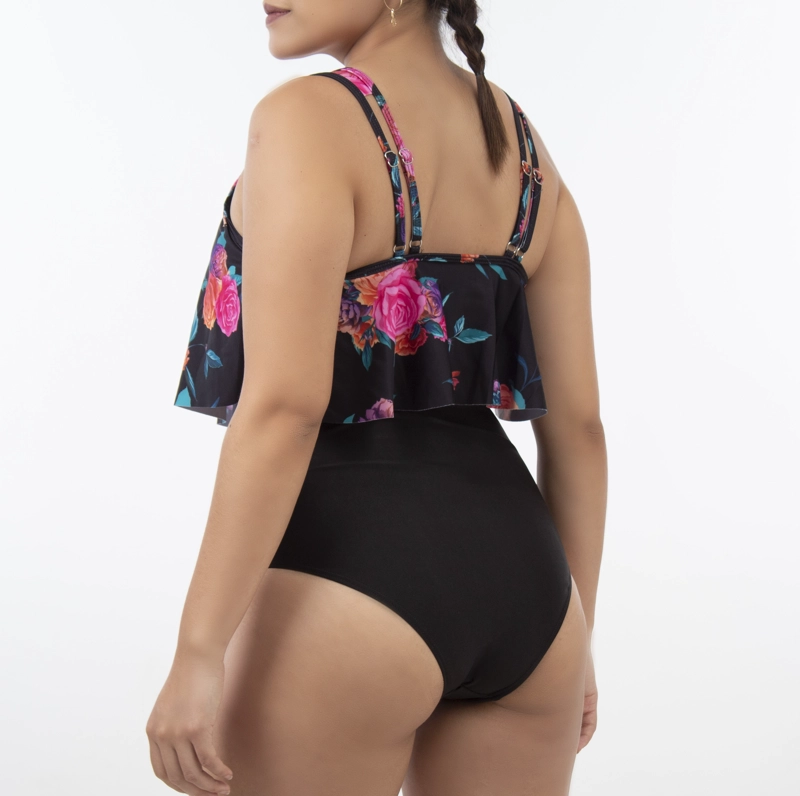 BIKINI TIRO ALTO VALHALLA BLACK ROSE - 3