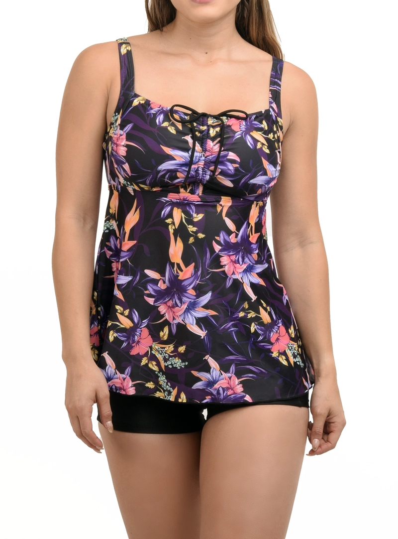 TANKINI MUJER SHORT KORA MORADO - 1