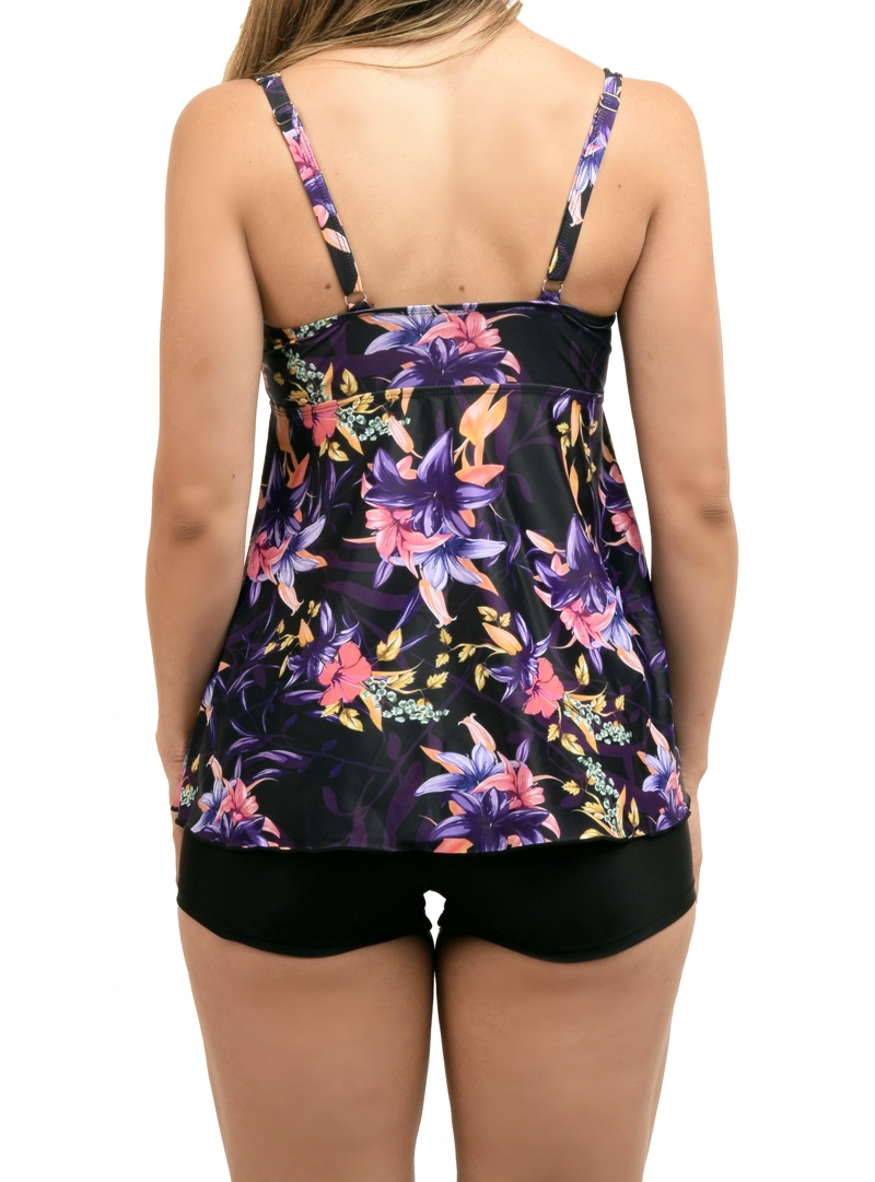 TANKINI MUJER SHORT KORA MORADO - 2