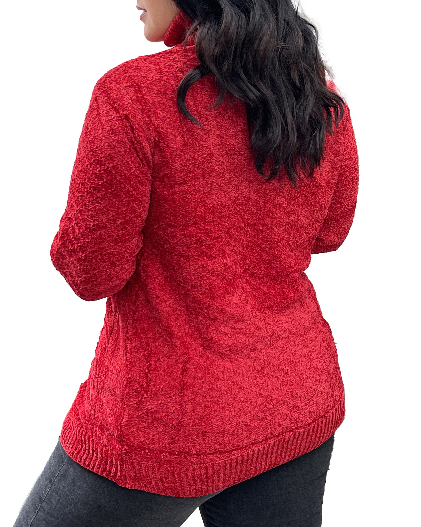 SWEATER CUELLO ALTO MUJER CHENILLE LUCIANA - 3