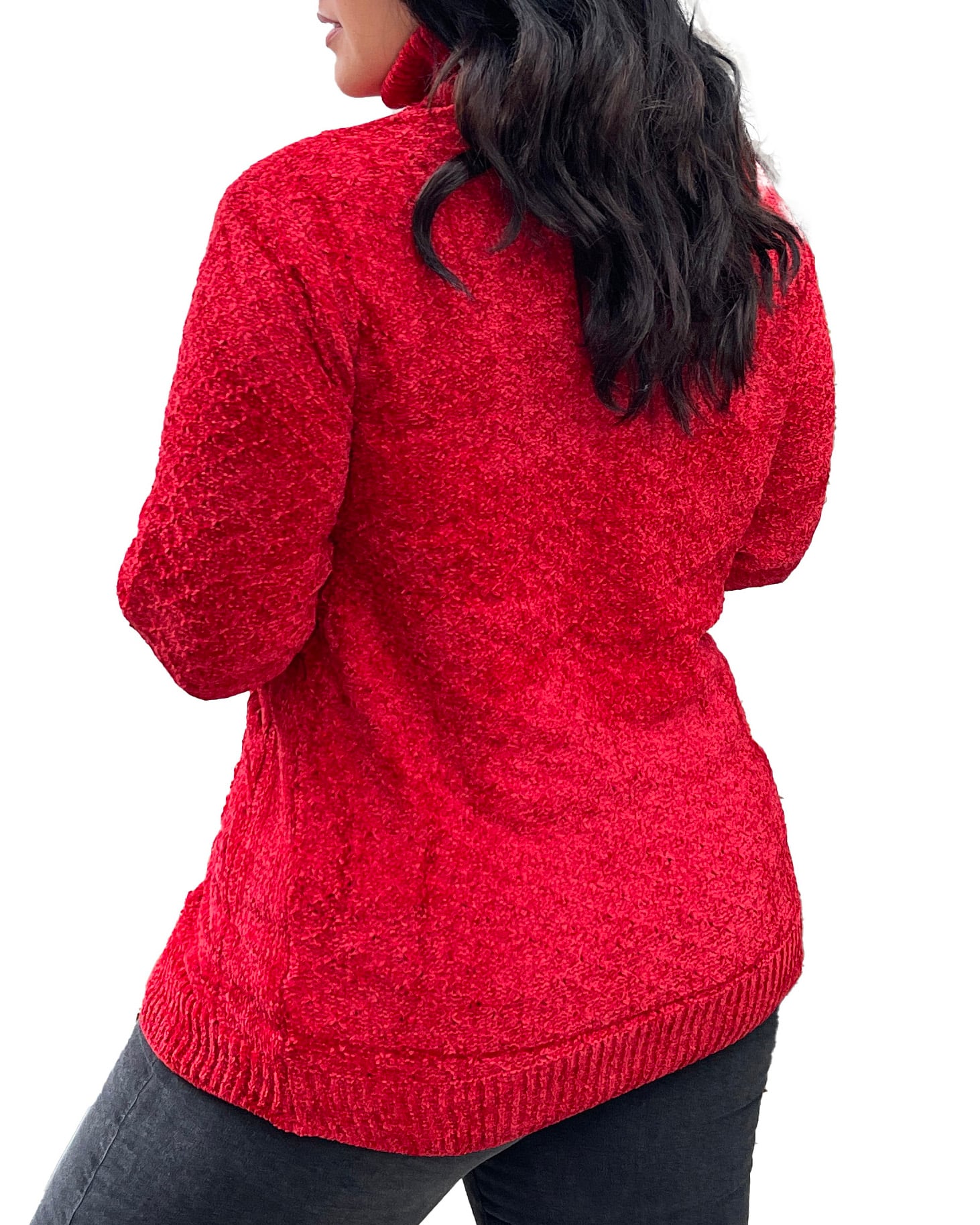 SWEATER CUELLO ALTO MUJER CHENILLE LUCIANA - 3