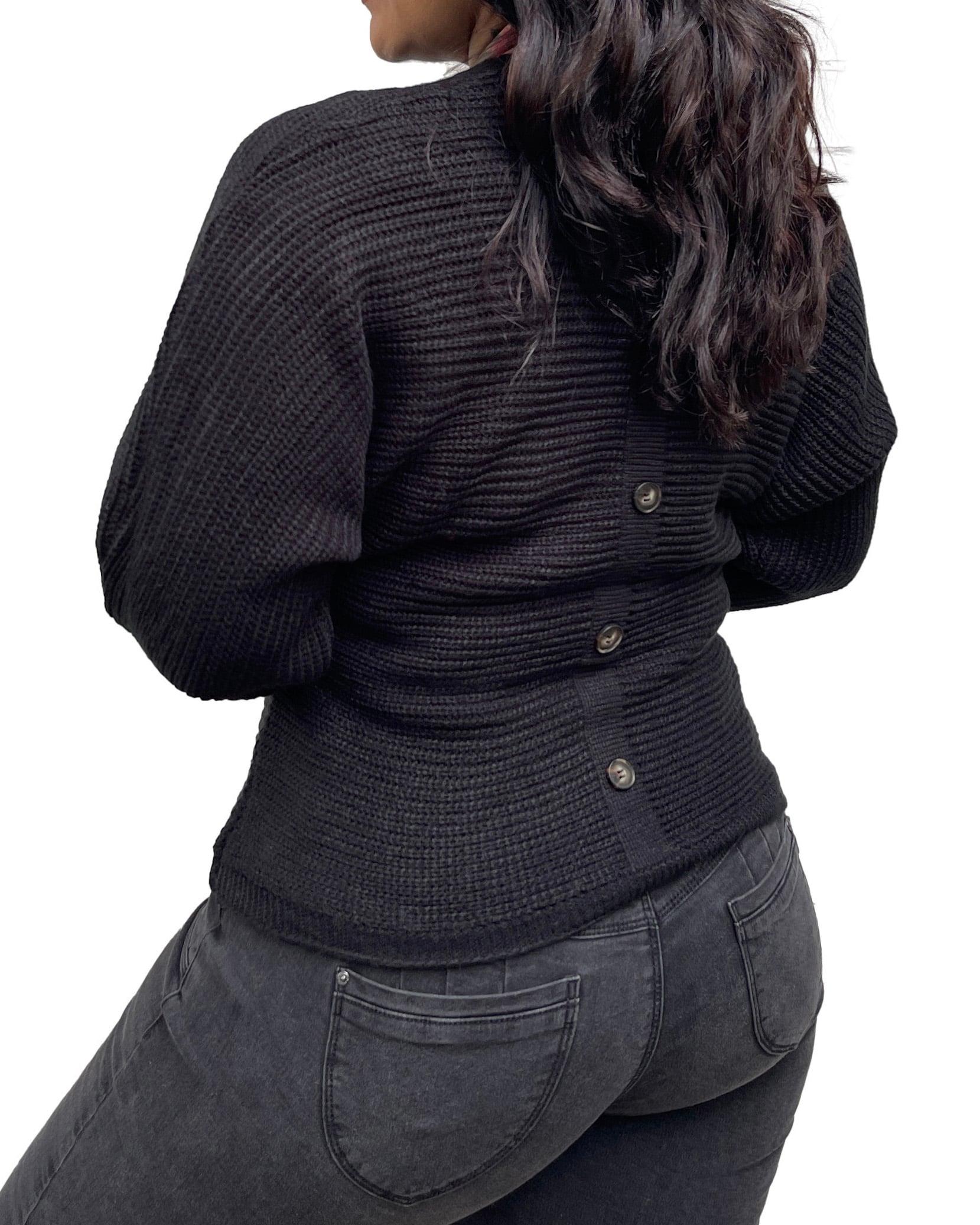 SWEATER OVERSIZE BOTONES TRASEROS COLORES - 2