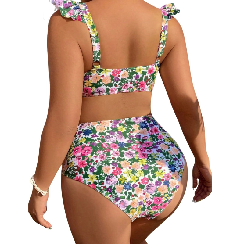 BIKINI TIRO ALTO FLORAL PINKI - 2