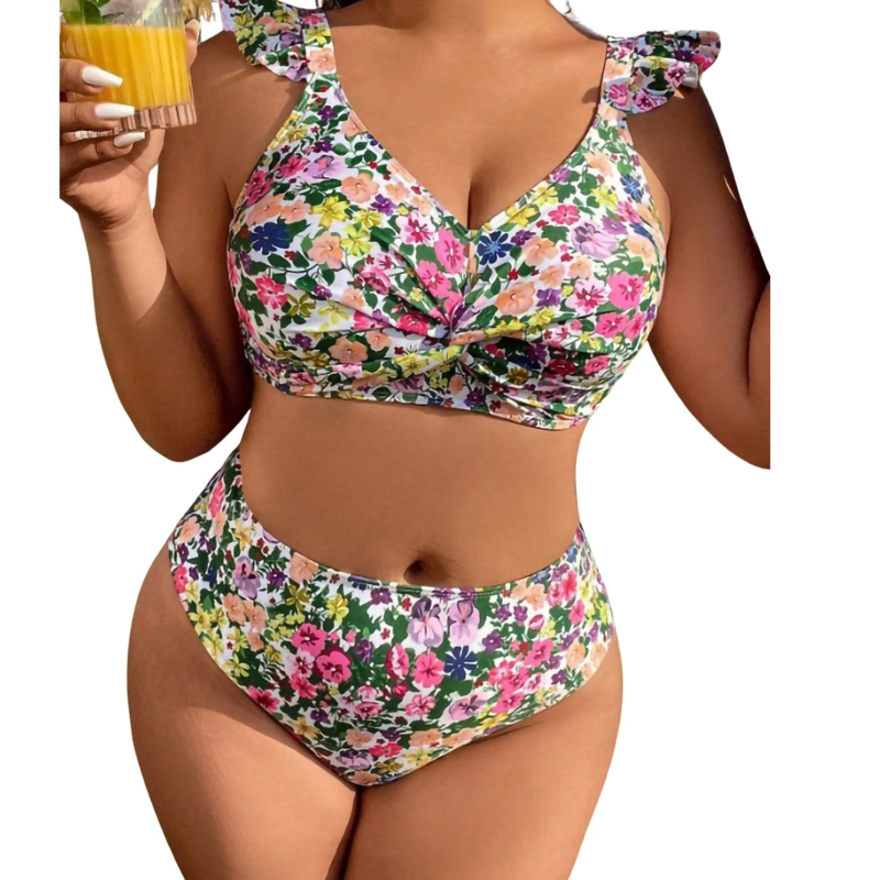BIKINI TIRO ALTO FLORAL PINKI - 3