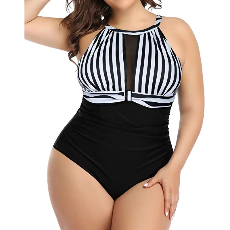 TRAJE DE BAÑO BREEZE ESTAMPADO BICOLOR - 1