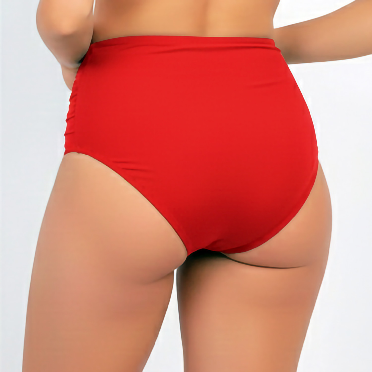 PARTE DE ABAJO BIKINI TIRO ALTO DRAPEADO COLORES - 3