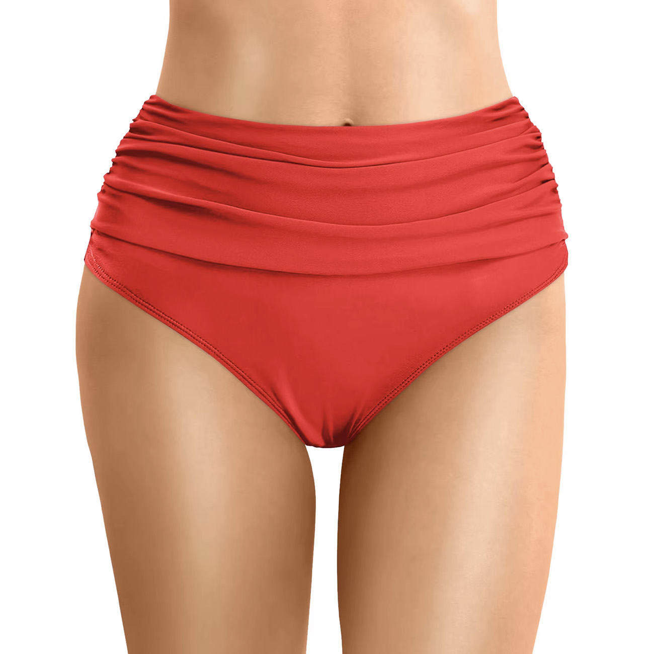PARTE DE ABAJO BIKINI TIRO ALTO DRAPEADO COLORES - 3
