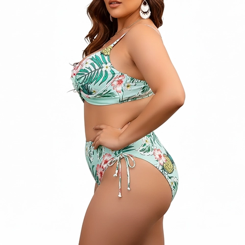 BIKINI TIRO ALTO COPA STRAPS PLUS SIZE COLORES - 2