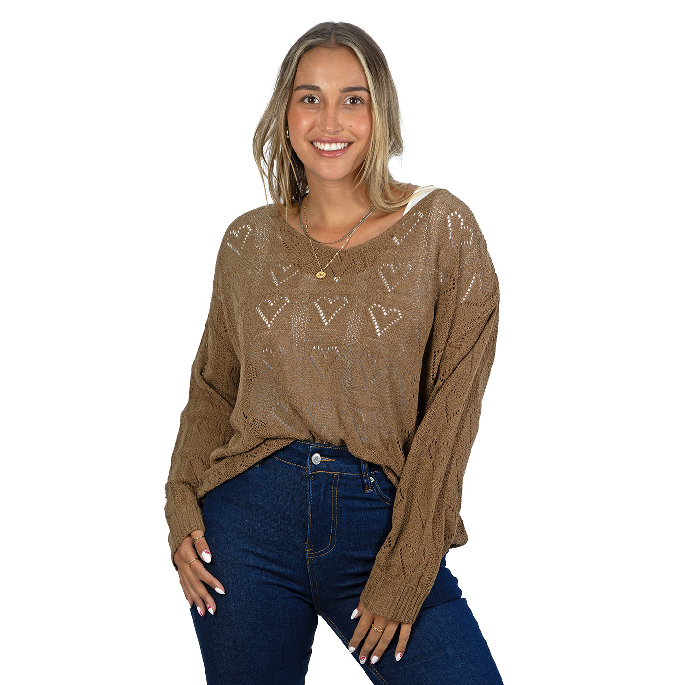 CHALECO MUJER  HILO TEJIDO OVERSIZE SOFÍA - 2