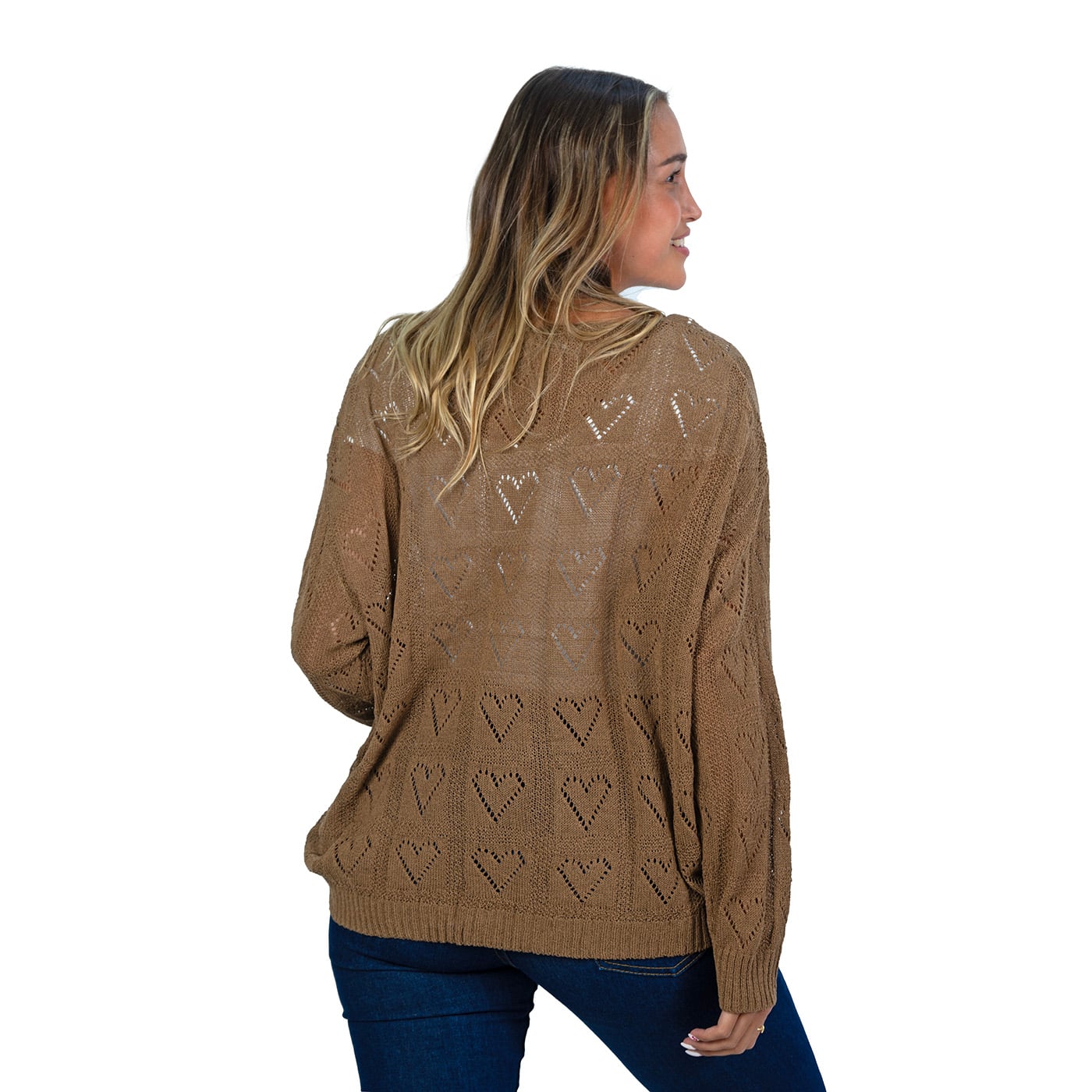 CHALECO MUJER  HILO TEJIDO OVERSIZE SOFÍA - 3