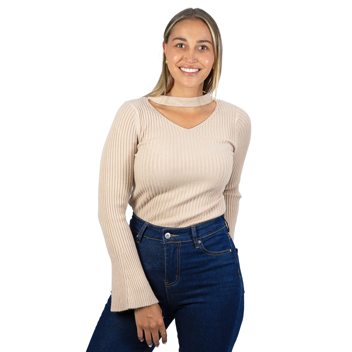 SWEATER BÁSICO POLERA INVIERNO COLORES MANGA ACAMPANADA - 2