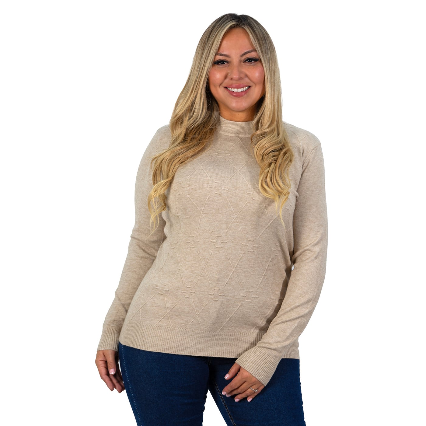 SWEATER BÁSICO MUJER COLORES EXTRA LINDA ROMBO - 2
