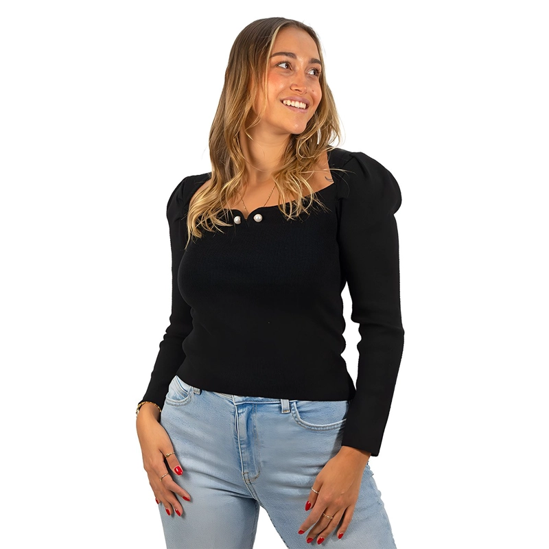 SWEATER CAMISETA BÁSICO MANGA PRINCESA COLORES - 3