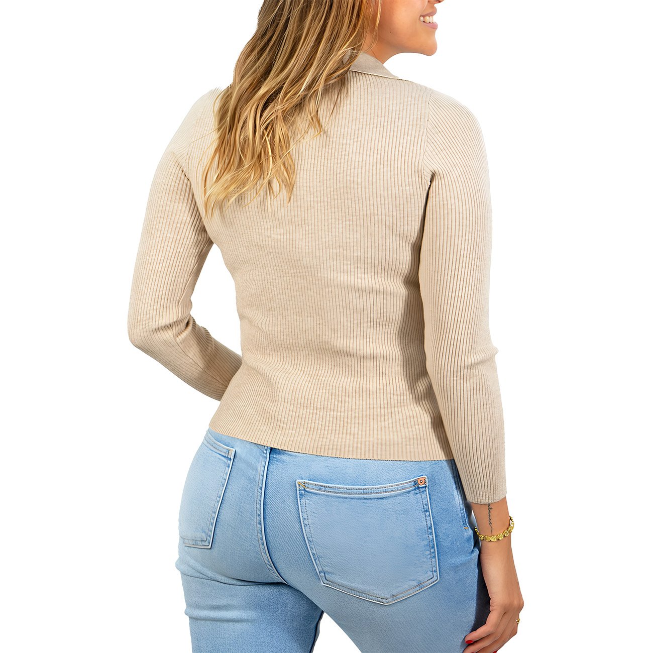 SWEATER INVIERNO COLORES CROP MUJER - 2