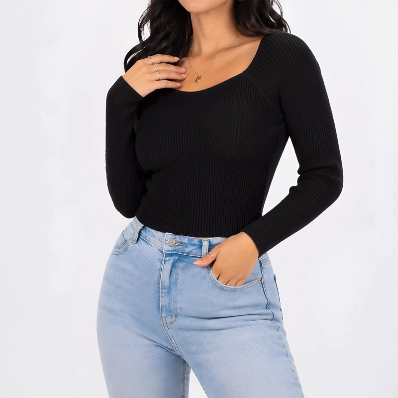 SWEATER INVIERNO COLORES CROP MUJER - 2