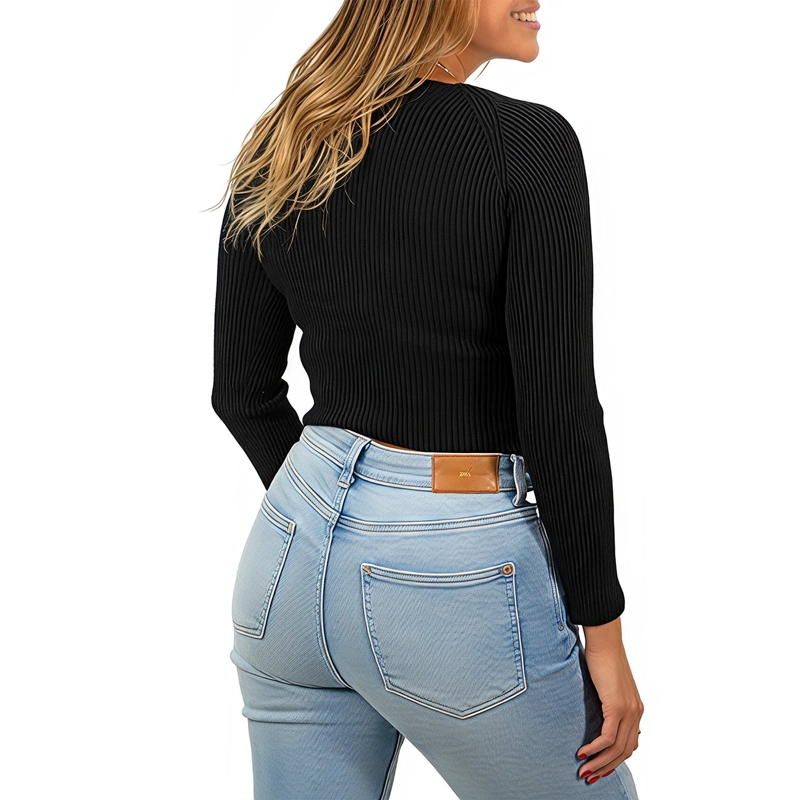SWEATER INVIERNO COLORES CROP MUJER - 3