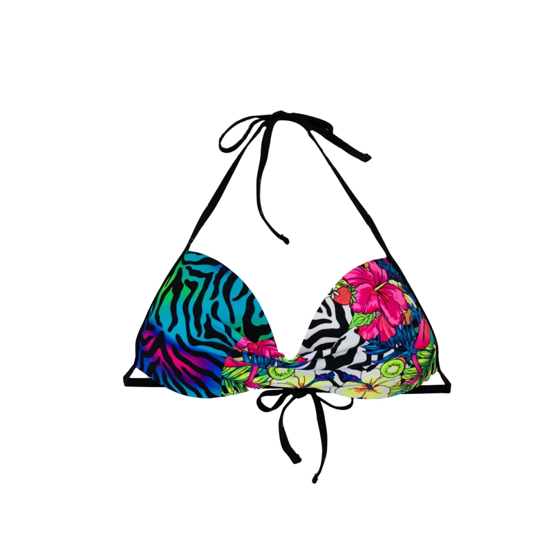 TOP BIKINI BASICO ESTAMPADO WILD COLORES - 4
