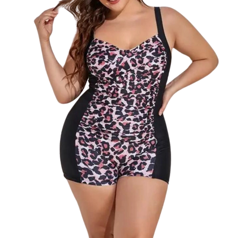 TRAJE DE BAÑO MUJER PIN UP BASIC SHORT NATACION ESTAMPADOS - 3