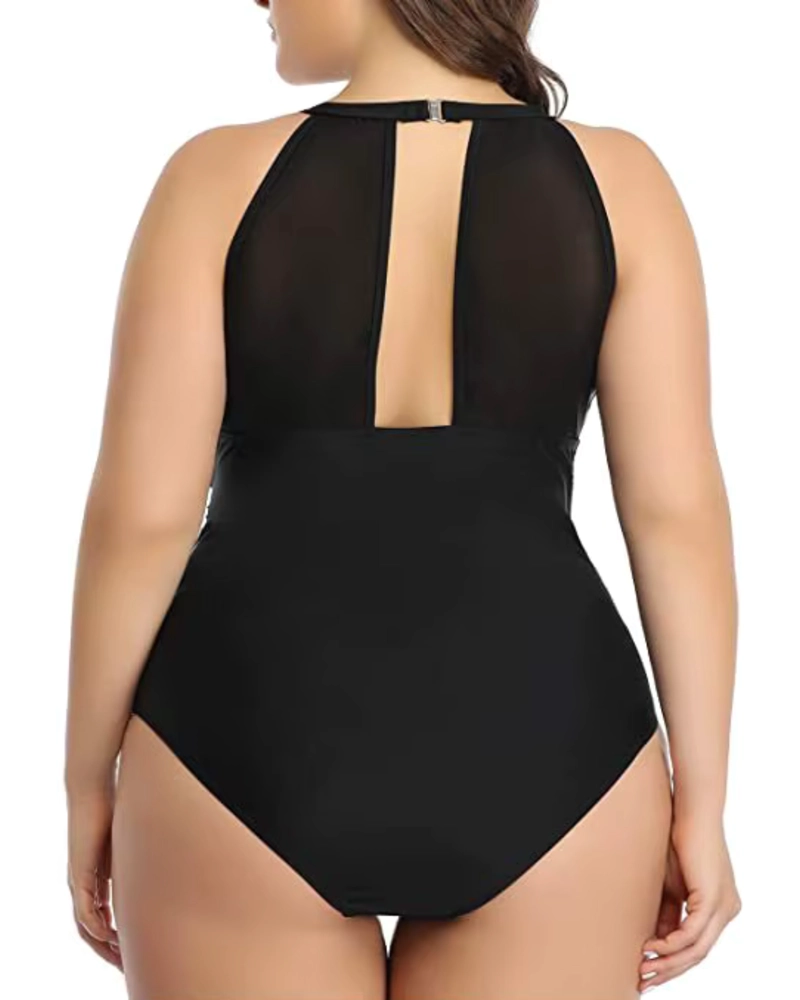 TRAJE DE BAÑO BREEZE NEGRO PLUS SIZE - 2