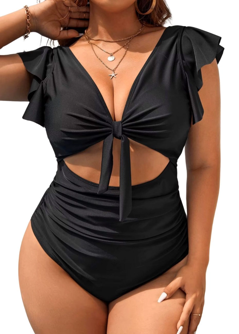 TRAJE DE BAÑO MUJER CUT OUT EMILY NEGRO - 3