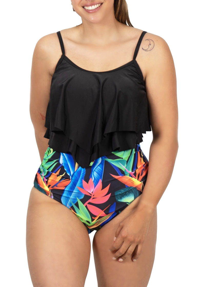 BIKINI TIRO ALTO MAORI NEGRO - 2