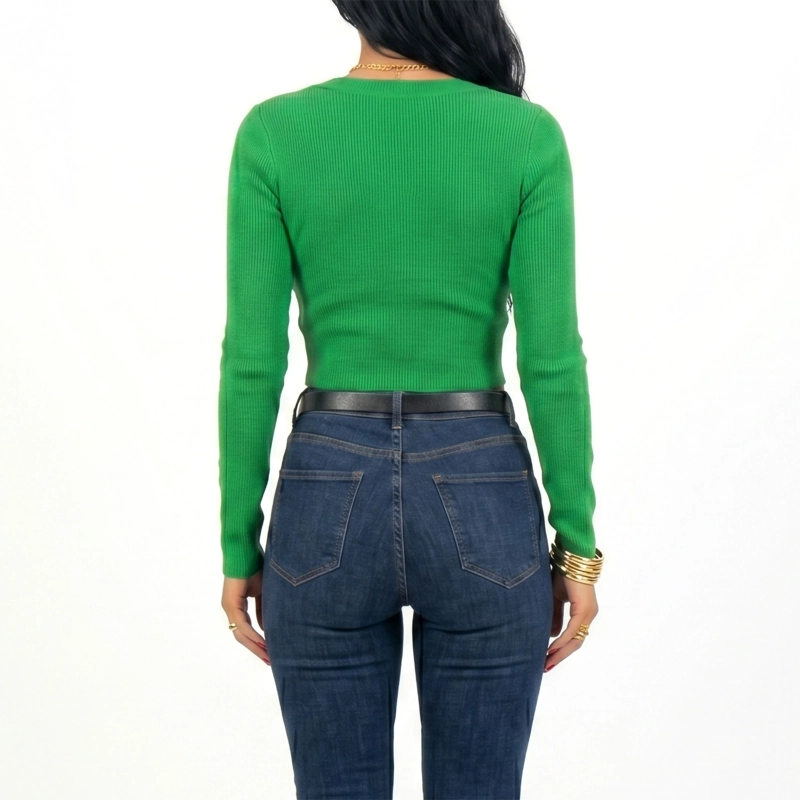 TOP INVIERNO CROP RIBBED COLORES SPANDEX - 3